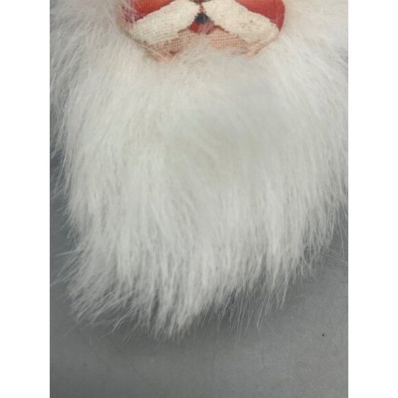 viintage Christmas ornament Santa hat beard red white 3.5" READ - Picture 3 of 5